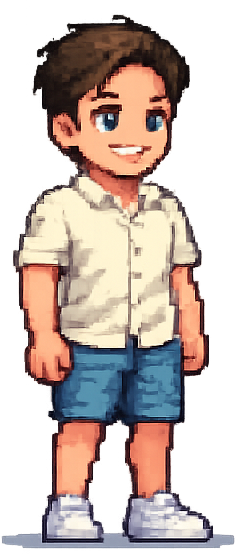 George pixel-art character